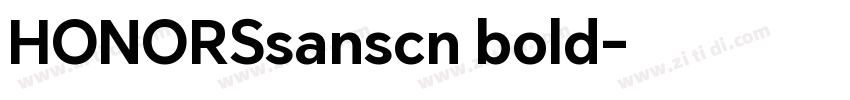 HONORSsanscn bold字体转换